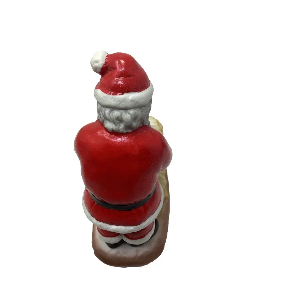 Vtg Sanmyro Santa Claus With Baby Jesus Ceramic Figurine #3/582 Original NOS